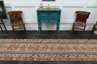 Vintage Turkish Runner Rug - Thumbnail