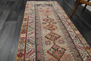 Vintage Turkish Runner Rug - Thumbnail