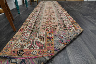 Vintage Turkish Runner Rug - Thumbnail