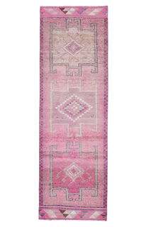 Turkish Vintage Runner Rug - Thumbnail