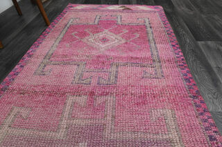 Turkish Vintage Runner Rug - Thumbnail