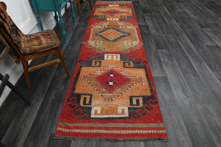 Turkish Vintage Runner Rug - Thumbnail