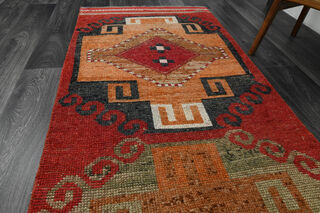 Turkish Vintage Runner Rug - Thumbnail