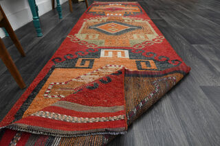 Turkish Vintage Runner Rug - Thumbnail