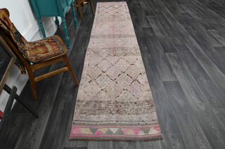 Antique Hand-Knotted Runner - Thumbnail