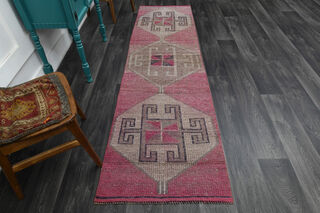 Turkish Vintage Runner Rug - Thumbnail