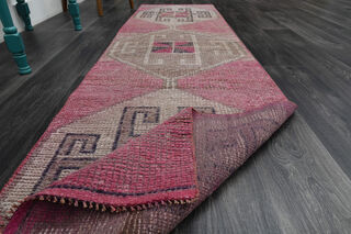 Turkish Vintage Runner Rug - Thumbnail