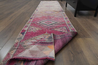 Turkish Vintage Runner Rug - Thumbnail