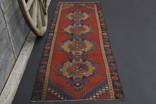 Oriental Vintage Runner Rug - Thumbnail