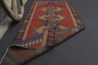 Oriental Vintage Runner Rug - Thumbnail