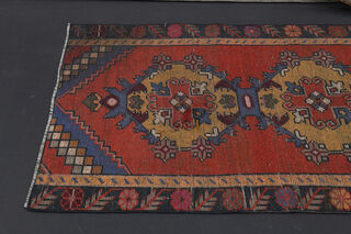 Oriental Vintage Runner Rug - Thumbnail