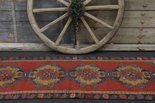 Oriental Vintage Runner Rug - Thumbnail