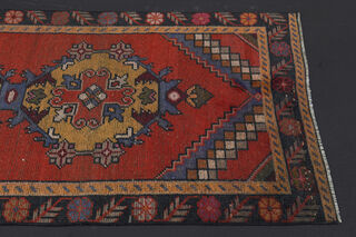 Oriental Vintage Runner Rug - Thumbnail