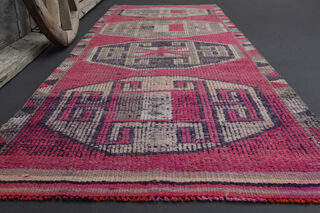 Turkish Vintage Runner Rug - Thumbnail