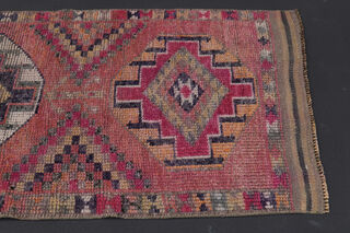 Hand-Knotted Vintage Runner Rug - Thumbnail