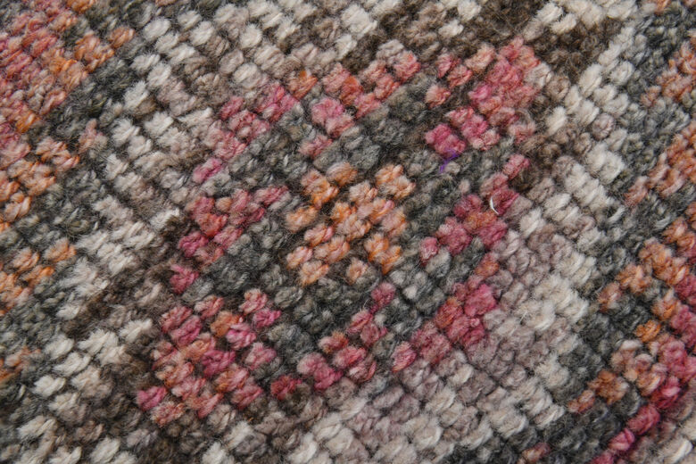 Hand-Knotted Vintage Anatolian Runner Rug