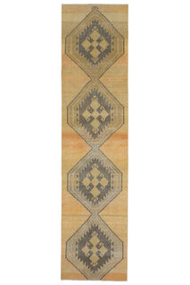 Turkish Vintage Runner Rug - Thumbnail