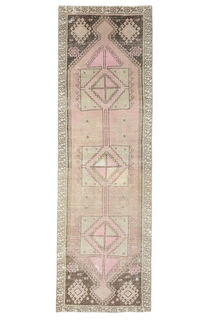 Turkish Vintage Runner Rug - Thumbnail