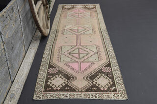 Turkish Vintage Runner Rug - Thumbnail