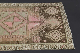 Turkish Vintage Runner Rug - Thumbnail