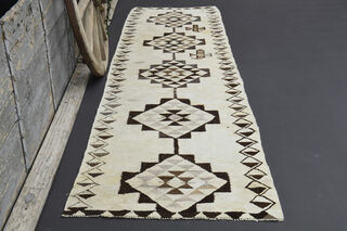 Turkish Vintage Runner Rug - Thumbnail