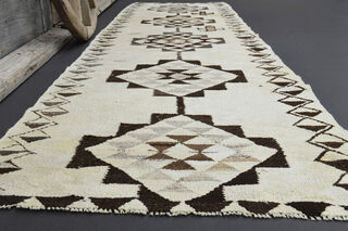 Turkish Vintage Runner Rug - Thumbnail