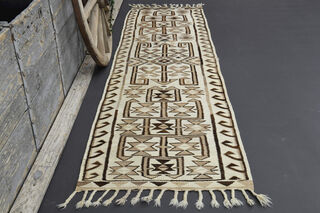 Turkish Vintage Runner Rug - Thumbnail