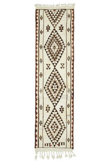 Turkish Vintage Runner Rug - Thumbnail