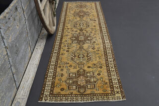 Turkish Neutral Runner Rug - Thumbnail