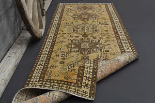 Turkish Neutral Runner Rug - Thumbnail