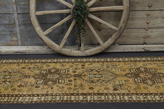 Turkish Neutral Runner Rug - Thumbnail