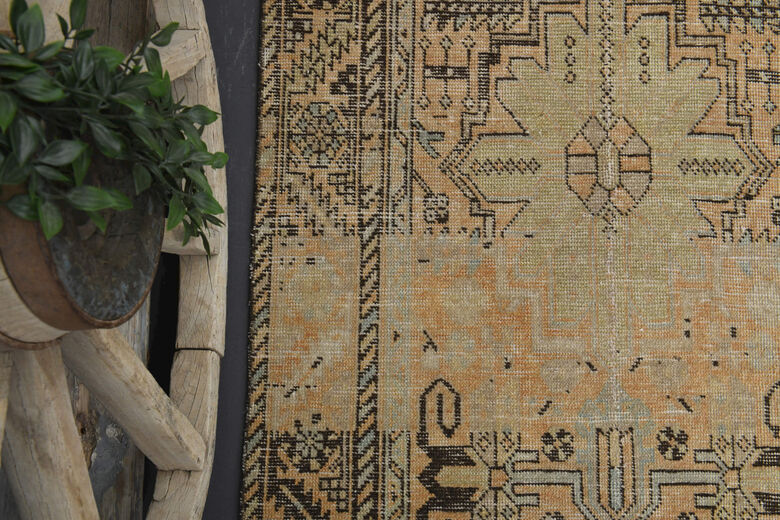Neutral Anatolian Vintage Runner Rug