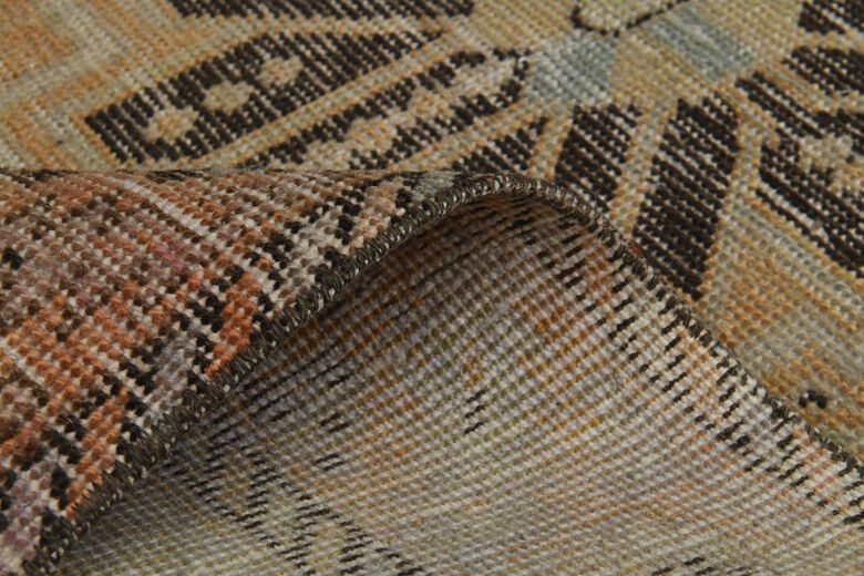 Neutral Anatolian Vintage Runner Rug
