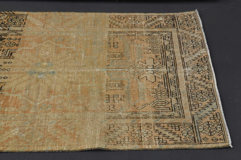Neutral Anatolian Vintage Runner Rug