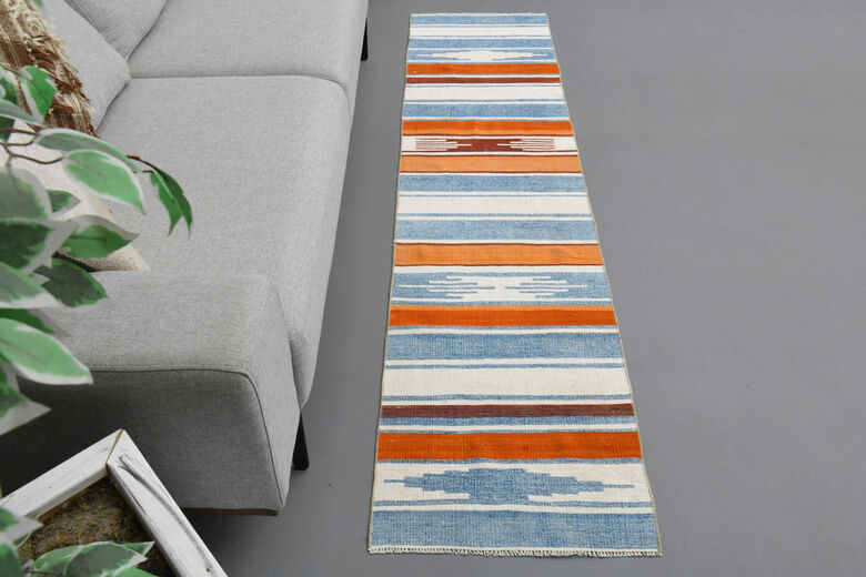 Bright Flatweave Runner Rug