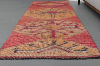 Turkish Vintage Runner Rug - Thumbnail