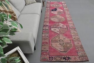 Vintage Handmade Runner Rug - Thumbnail