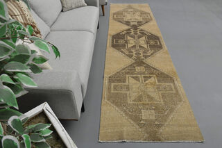 Neutral Vintage Runner Rug - Thumbnail