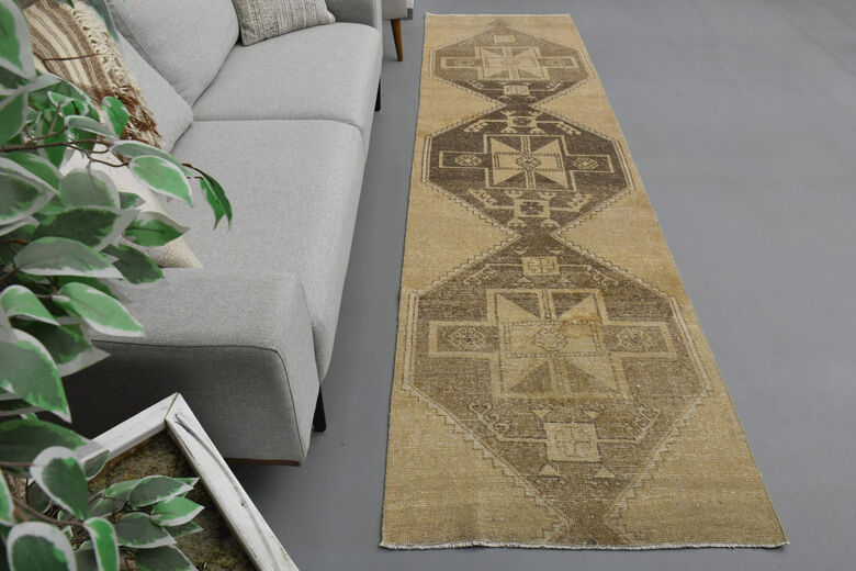 Neutral Vintage Runner Rug