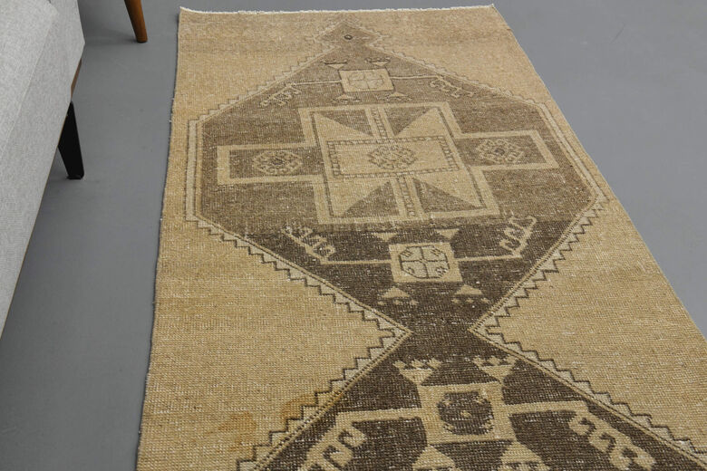 Neutral Vintage Runner Rug