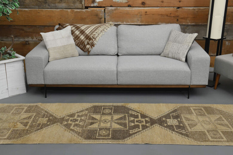 Neutral Vintage Runner Rug