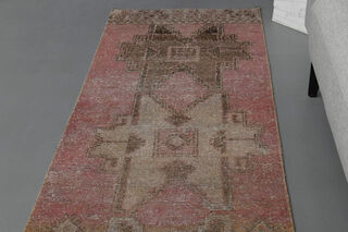 Turkish Vintage Runner Rug - Thumbnail