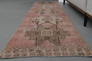 Turkish Vintage Runner Rug - Thumbnail