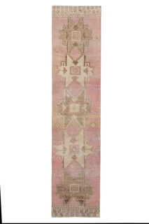 Turkish Vintage Runner Rug - Thumbnail