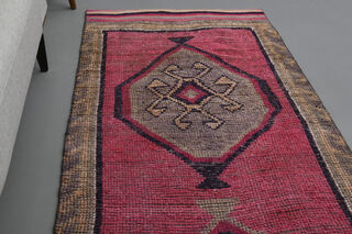 Turkish Vintage Runner Rug - Thumbnail