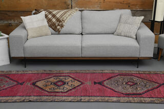 Turkish Vintage Runner Rug - Thumbnail