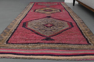 Turkish Vintage Runner Rug - Thumbnail