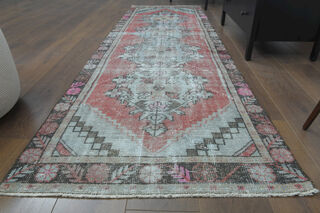 Oriental Vintage Runner Rug - Thumbnail