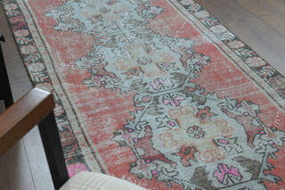 Oriental Vintage Runner Rug - Thumbnail