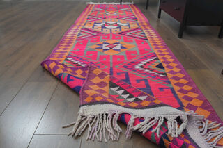 Turkish Vintage Runner Rug - Thumbnail